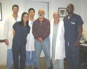 Former UPenn Dean Raymond Fonseca (center) visits The Center for Special Dentistry